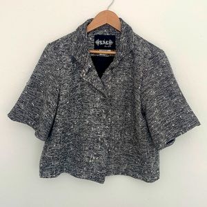 🌟 Retro 60s-inspired Cropped Tweed Jacket | Fully Lined | Gorgeous